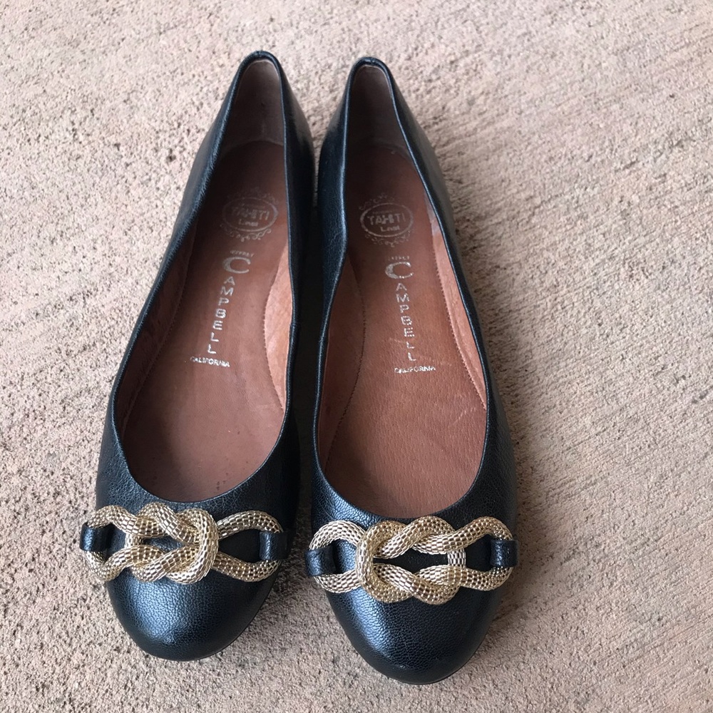 Jeffrey Campbell black Dolores flats